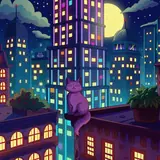 City Nights 2 album cover by Purrple Cat